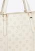 Wittchen Women's Shopper Bag Made Of Imitation Leather With Embossing, Cream, Cream, Eco-Leather