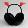 Bat Wing Faux Fur Ear Warmers Gothic Halloween Cosplay Ear Muffs  Cosplay Event