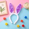 1PC Plush Sequin Rabbit Ear Headband Cross-border  Children's Holiday Party Halloween Dressing Headwear.