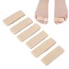 6pcs Elastic Toe Wrap Splint Soft Finger Hammer Toe Straightener Separator Bandage
