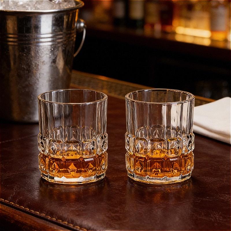 225ml/280ml Creative Glass Cup Luxury Wine Glass Transparent Brandy Mojito Cups Cocktail Glass High End Relief Whiskey Glass Bar
