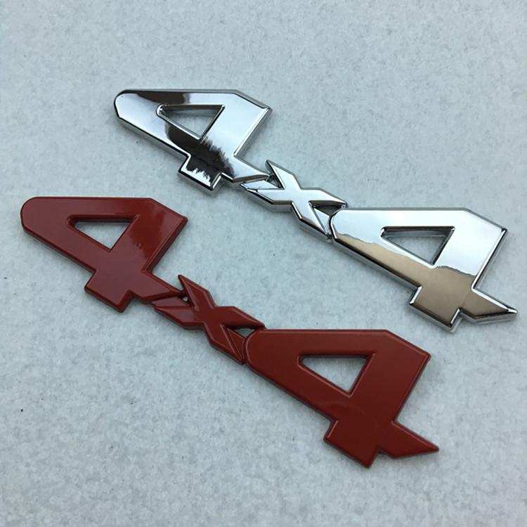 4WD 4x4 Metal Car Logo Sticker for Jeep Liberty, Compass, Wrangler