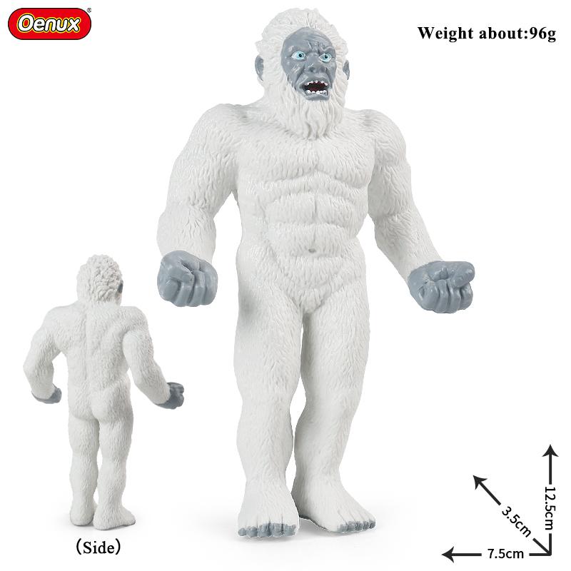 Oenux Original Savage Dinosaurs Myth Dragon Animals Model Fire Bull Octopus Monster Crab Action Figures Kids Collection Toy Gift