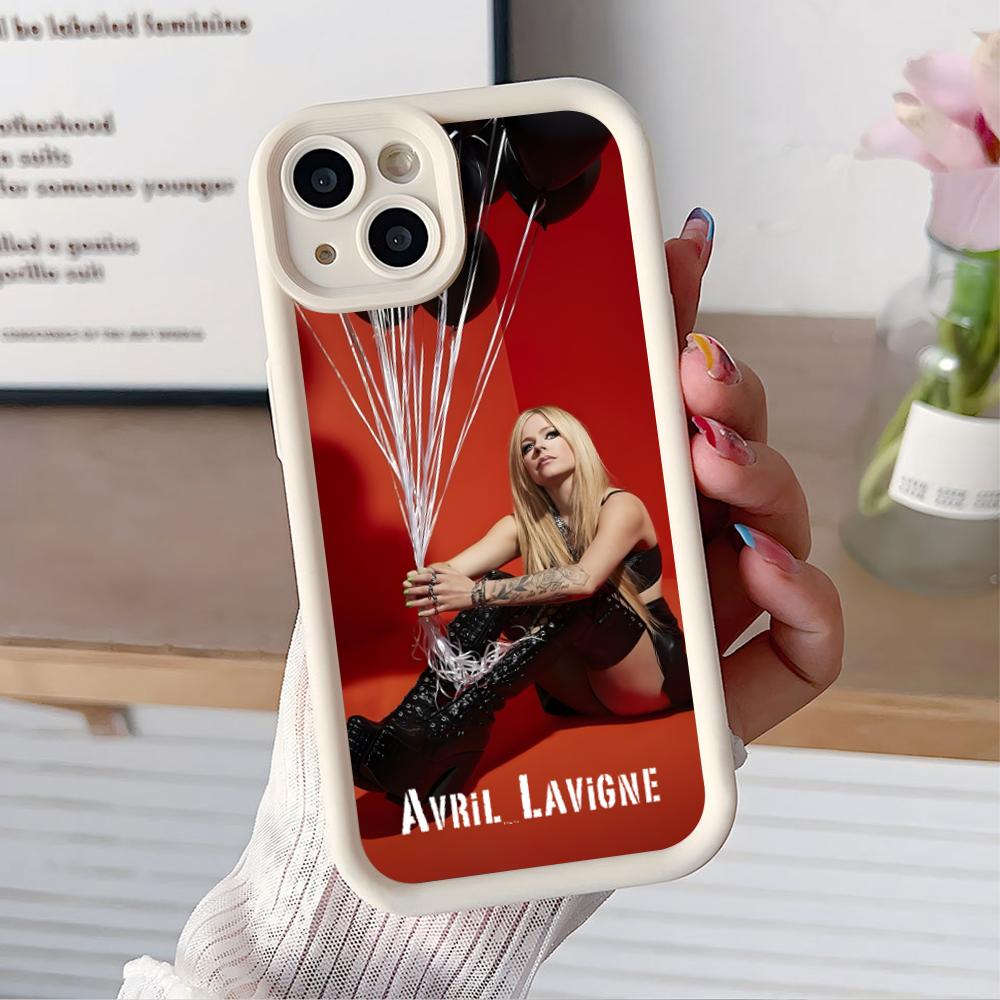Avril Lavigne Thicken TPU Mobile Phone Case for iPhone 17 16 15 14 13 12 11 Air Pro Max Plus Colorful Cover