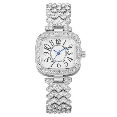 Fashion Square Diamant Blau Nadel Digitale Damen Uhr frauen Uhr Armband frauen