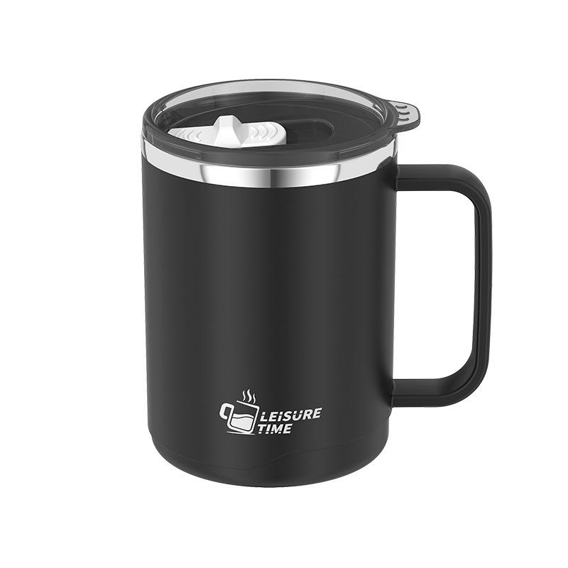 304 Stainless Steel Double-Layer Coffee Cup Milk Mouth Cup Creative Thermal Insulation Teacup Japanese Water Cup Gift