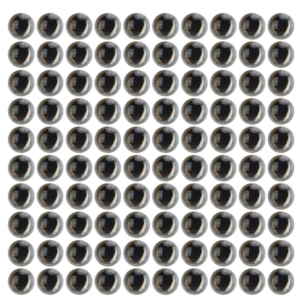 Fishing Lure Eye Epoxy Drop Plastic 3D Realistic Fishing Eyes for Making Fishing Bait6mm