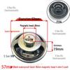 57mm Iron Shell 5W 8 Ohm Loud Magnet Speaker with Full Paper Cone for Radio Broadcast