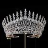 New Luxury Summer Oversized Bridal Crown Headpiece, Princess Crown Wedding Hair Accessory