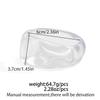 Pulsera Ancha Transparente Acrílica Simple de Moda INS Metal Brillante Brazalete Redondo para Mujer