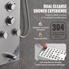 Shower Panel Tower System 6 Modes Hydroelectricity LED Stainless Steel