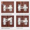 Stainless Steel Gate Latch Portable Detachable Anti-lost Anti-corrosive Household Restaurant Cafe Bedroom Door Lock Hardware