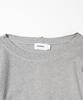 Mass Known Waffle Cut Divide Boat Neck Long Sleeve Mssls002-Gy