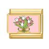 New Vintage Golden Charm Strawberry Heart Flower Bow Cat Dog Italian Charm Links Fit 9MM Stainless Steel Bracelet DIY Making