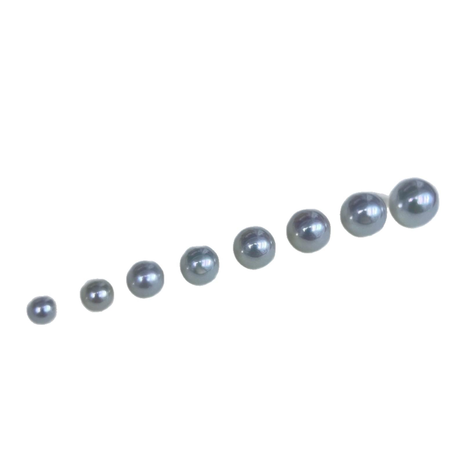 

Akoya Freshwater Pearl Beads, 3-7mm Round Aurora, No Hole/Half Hole Options, Handmade. 3-3.5mm
