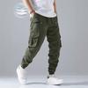 Autumn New Tied Tote Overalls Men's Trend Versatile Outdoor Multi-bag Pants Men's Summer Thin Casual Sweatpants