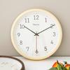 Clock Solid Wood Wall Clock Living Room 2025 New Home Simple Wall Watch Silent Clock Wall Quartz Clock