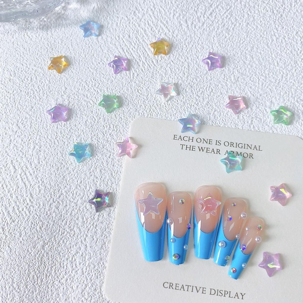 Hot Selling New Aurora Mixed Color Mini Nail Art Decorations for Girls DIY Nail Accessories Materials