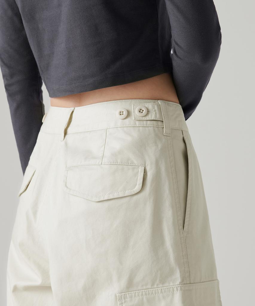 MUSINSA STANDARD WOMAN Women'S Wide Cargo Pants [Cream]