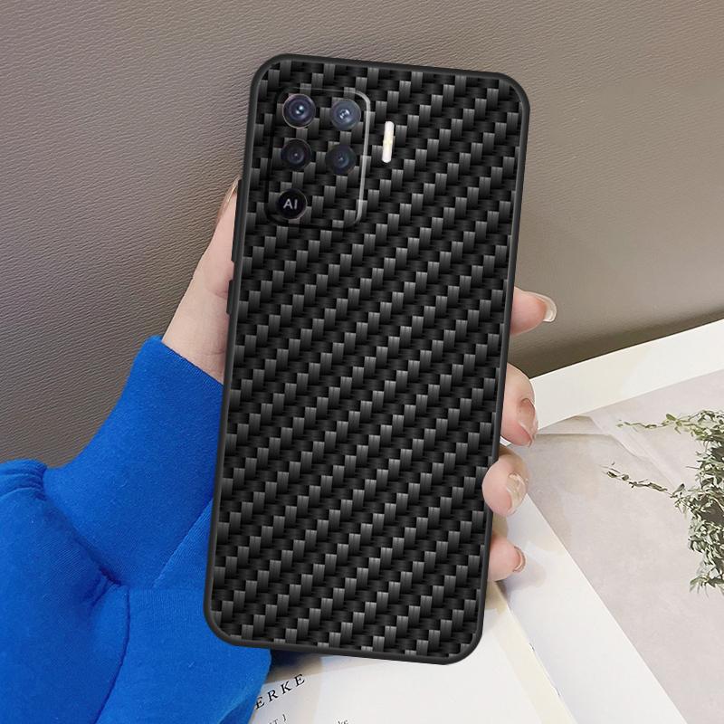 Forged Carbon Case For OPPO Find X5 X3 Pro A15 A74 A54 A94 A93 A91 A5 A9 A31 A53 2020 A53S A52 A72 Cover