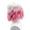 Fantasy White Gray Pink Gradient Air Bangs Chemical Fiber Synthetic Wig | Short Wave Curly Hair |sweet Cool Girl Youth Style Wig