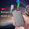 Home Multifunctional Dual Arc Windproof Cigarette Lighter Plasma Pulse Type-C Charging Men's Exquisite Small Gift