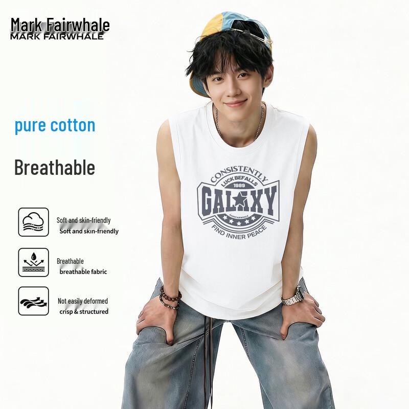 Mark Fairwhale Men s Casual Cotton Tank Top M