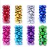 24-teiliges Weihnachtsbaumschmuck-Set: 3cm-8cm Mehrfarbige Plastikkugeln