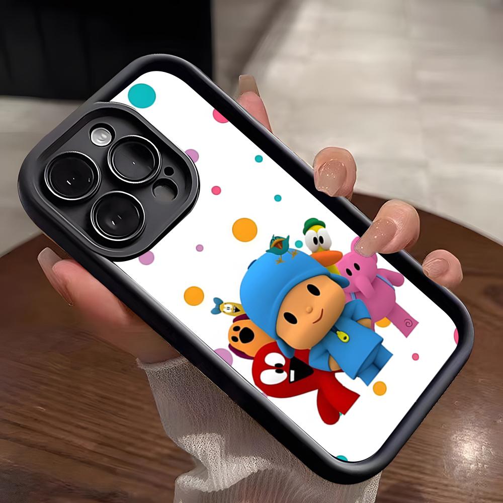Pocoyo Phone Case For IPhone 17 Pro Max 15 Pro 16 14 Plus 12 13 Mini 11 Pro Shockproof Soft Cover