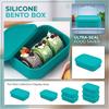 Small Silicone Food Storage Container with Airtight Lid for Lunch Bento and