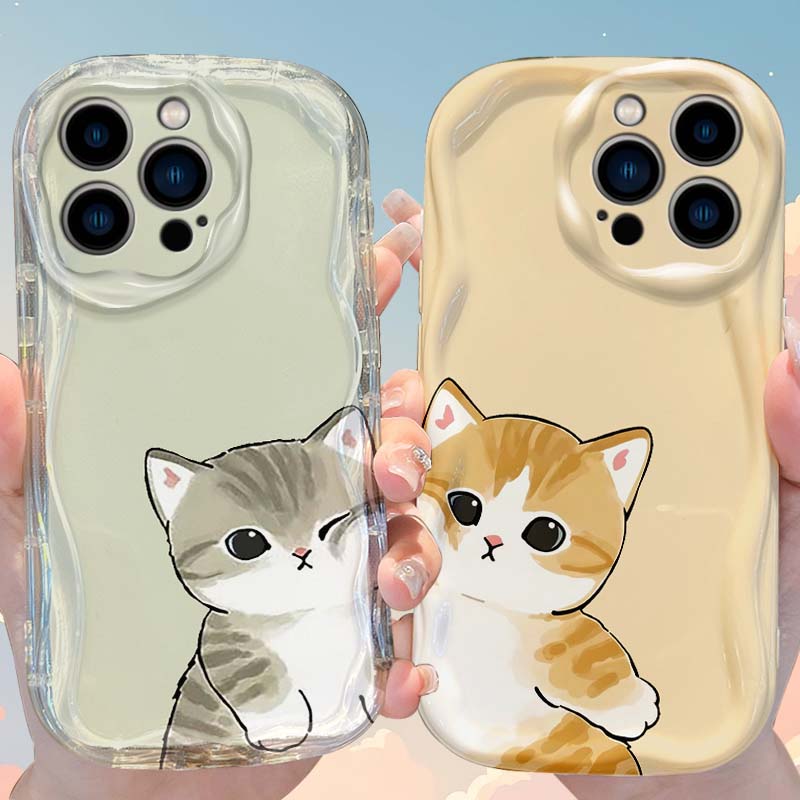 Schöne heilende Mofusand Kuschelhülle für iPhone 17 Air 16 E 15 14 Plus 13 12 Mini 11 Pro Max Flüssigsilikon Weiche Hüllen Funda