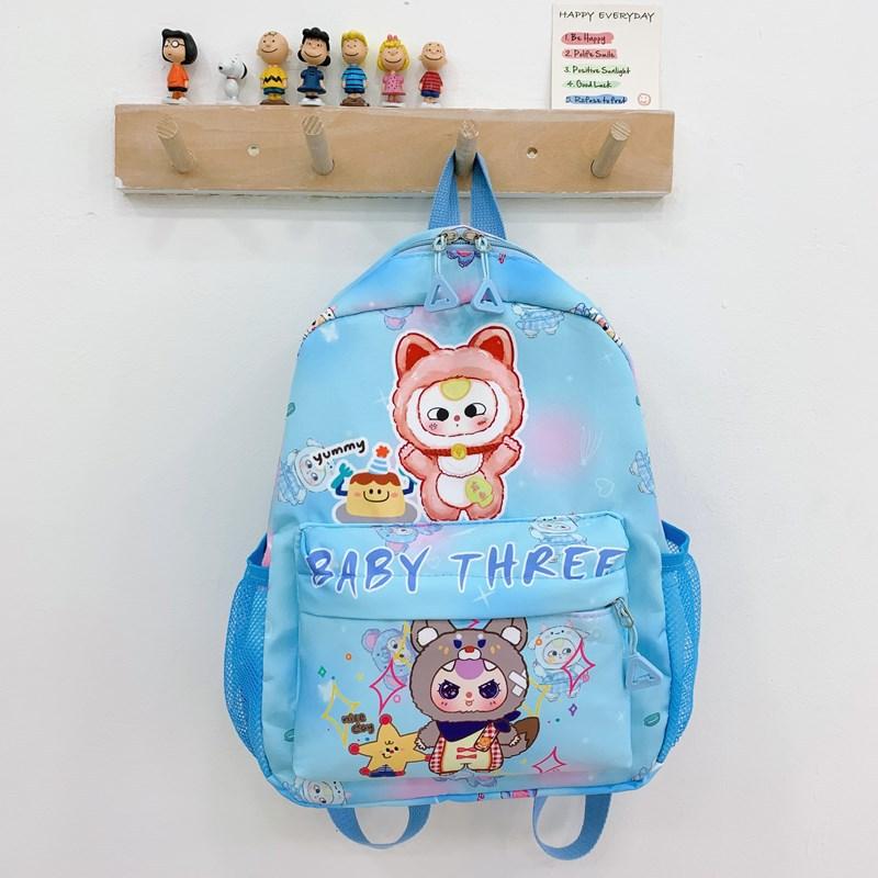 

Новый мультяшный детский школьный рюкзак милый большой вместимости ультралегкий маленький рюкзак с принтом рюкзак для детского сада синий