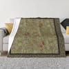 William Morris Floral Lily Willow Art Print Design Custom Home Decor An Ultra-Soft Micro Fleece Blanket