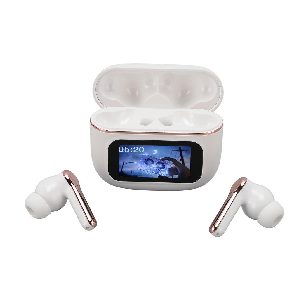 Earphones LCD Full Color Display Noise Reduction Multifunctional Rechargeable Headset Earbuds