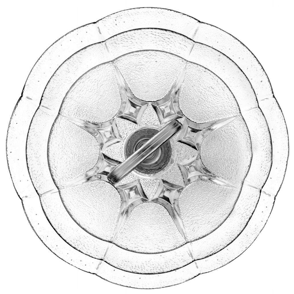 KADAX Patera Na Ciasto Szklana Owoce 3 Piętrowa Okrągła Talerz Na Ciasta