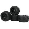 4Pcs RC Car Wheels Tires Accessory for ZD Racing Large Foot 18 Model Car 170x103mm