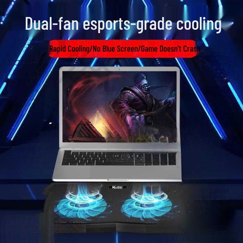 Gaming Laptop Cooling Stand with Silent Exhaust Fan