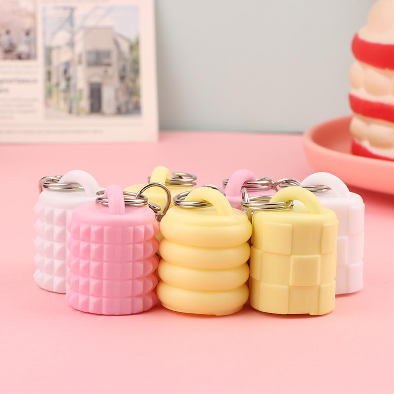1/3 Pcs Silicone Lip Gloss Keychain Caps For Women Travel Convenient Beauty Product Accessories Travel Makeup Tool Accessory