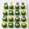 8 Pcs Soccer Cake Topper Decoration, Soccer Ball Goal Shoe Cupcake Topper for Sport Theme Birthday Party Supplies