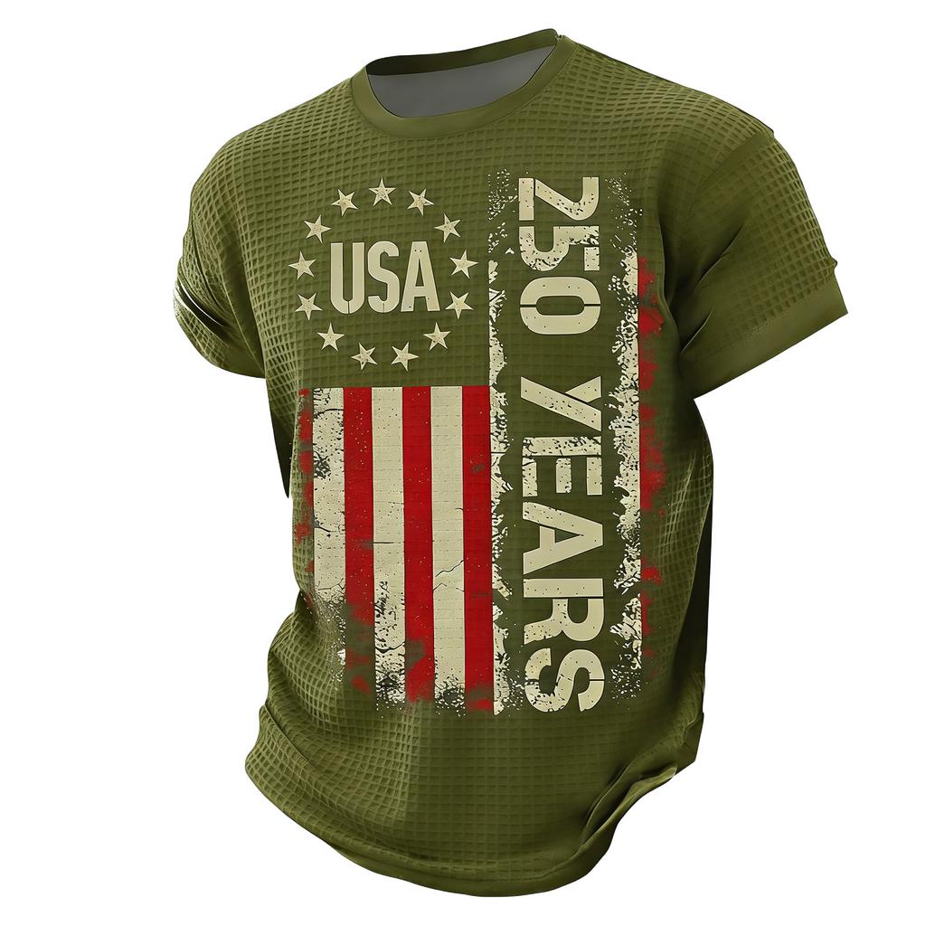Men's Summer Print Short Sleeve Shirt Men's Casual Fashion Shirt