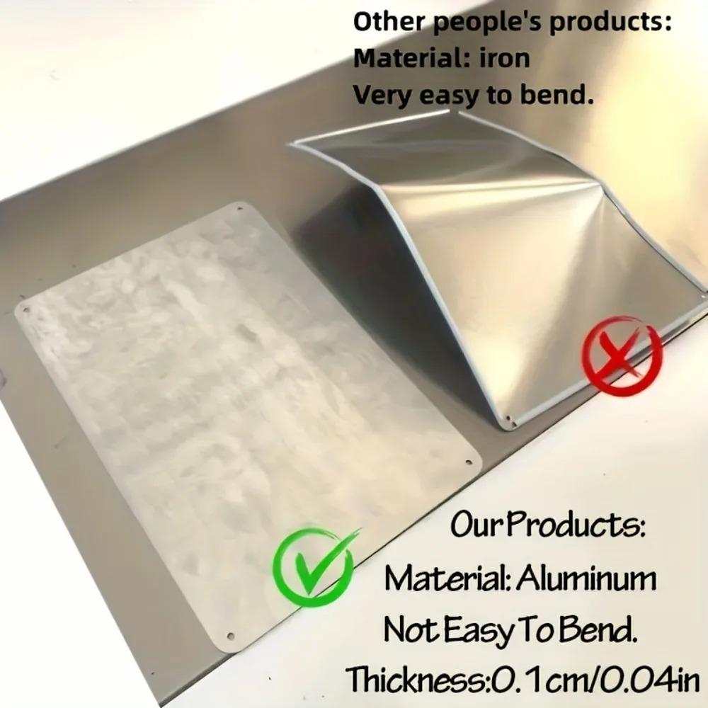 Individuelles Retro-Aluminiumblechschild Personalisierte Bildbuchstaben Innen Außen Wanddekor Plakette