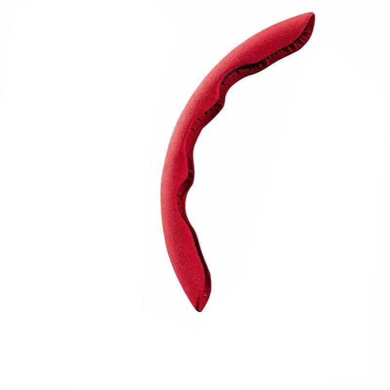 Nova camurça de fibra de carbono peças de automóvel segurança anti-deslizamento capa de volante universal protetor de volante do carro para acessório do carro