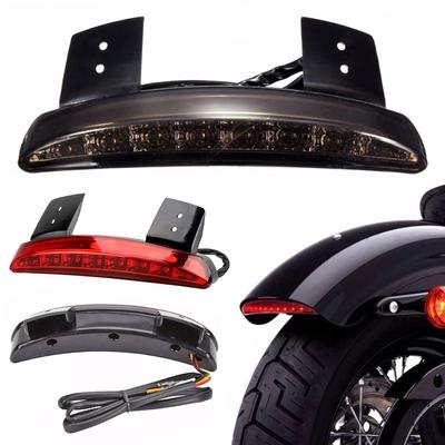 Motorrad Motorradleuchten Hinterer Kotflügelrand Rotes LED Bremsrücklicht Motorrad für Touring Sportster XL 883 1200 Cafe Racer