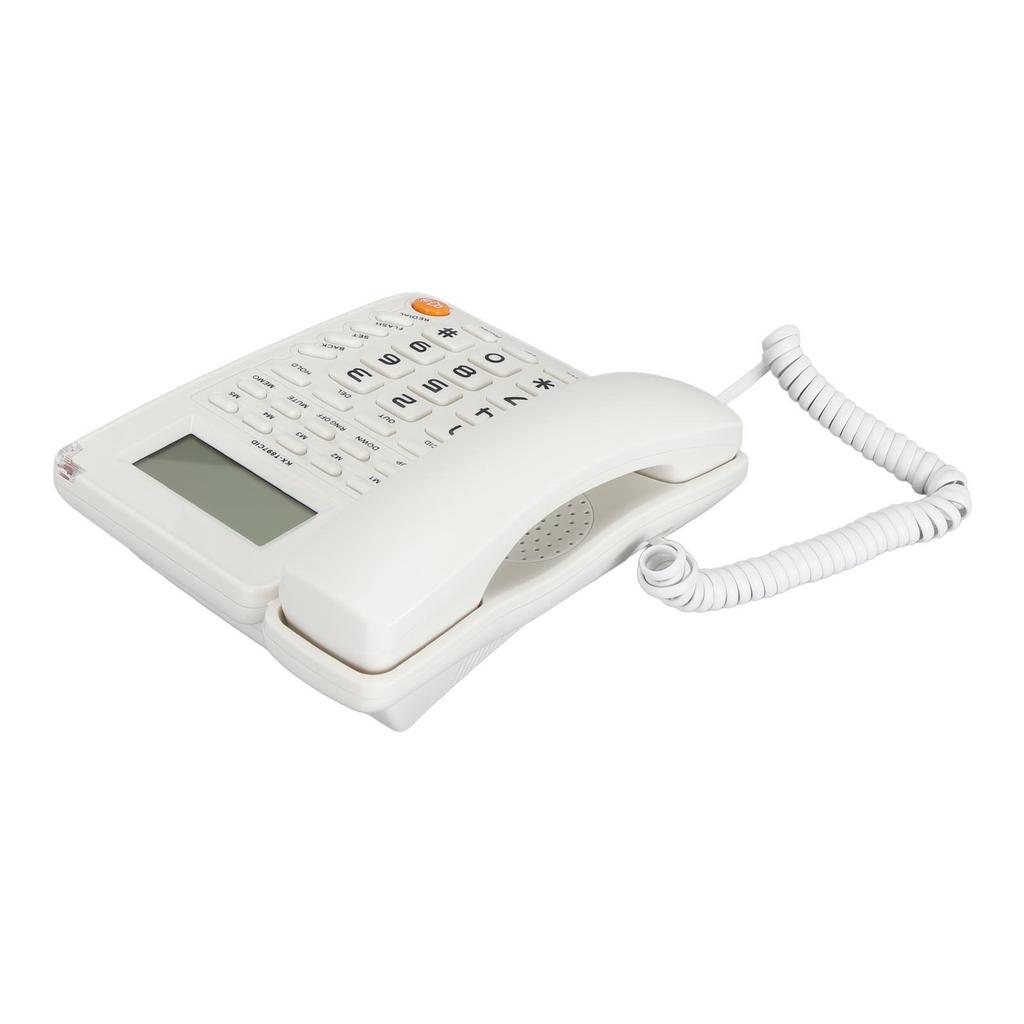 Desktop Telephone Big Button Corded Landline Telephone 16 Bit HD Screen Wired Phone for Home Hotel