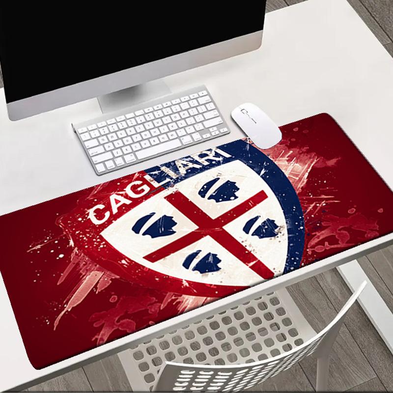 Cagliari Football Club Crest   Mouse pad Office Desk Mat, Gaming Mouse Pad Mousepad, keyboard pad,Heavy-Duty Non-Slip Rubber Backing, Gift