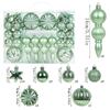 52pcs Gold Color Christmas Ball Ornaments Painted Christmas Ornament Set  Christmas Celebration