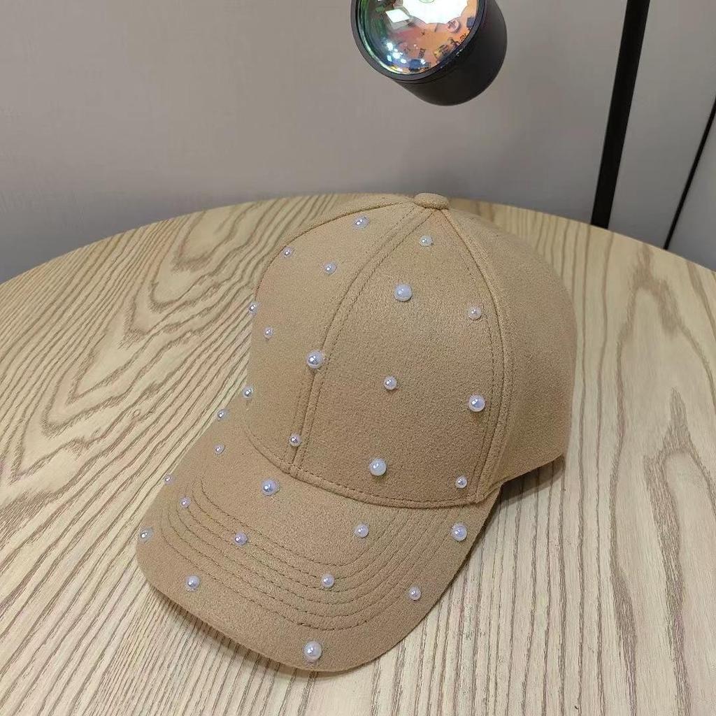 Fashion Pearl Elegant Baseball Cap For Women Outdoor Casual Sun Protection Bones Hat Gorras Casquette