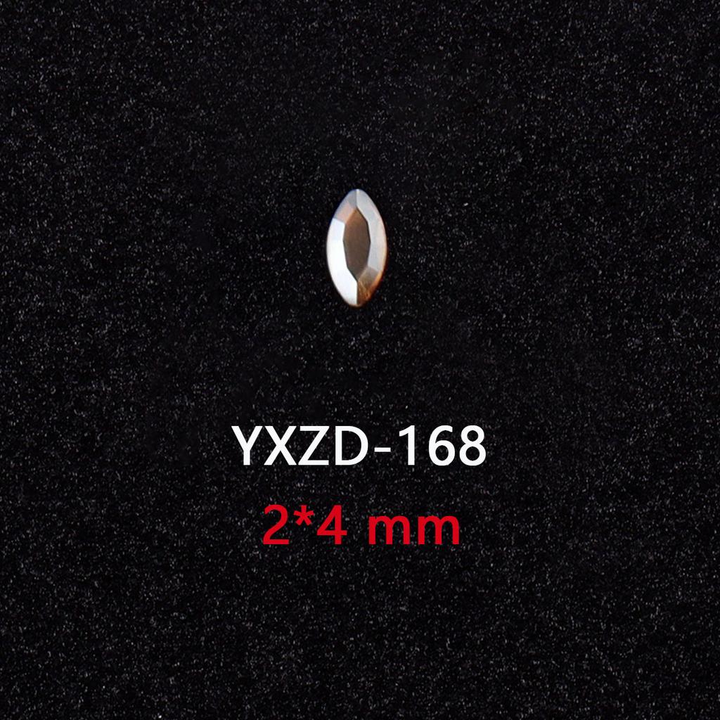 1440 Glas Diamanten mit flachem Boden Gold Champagner Speziell geformte Nageldiamanten DIY Tragematerial für Nägel Nagel Speziell geformte Diamanten Zubehör