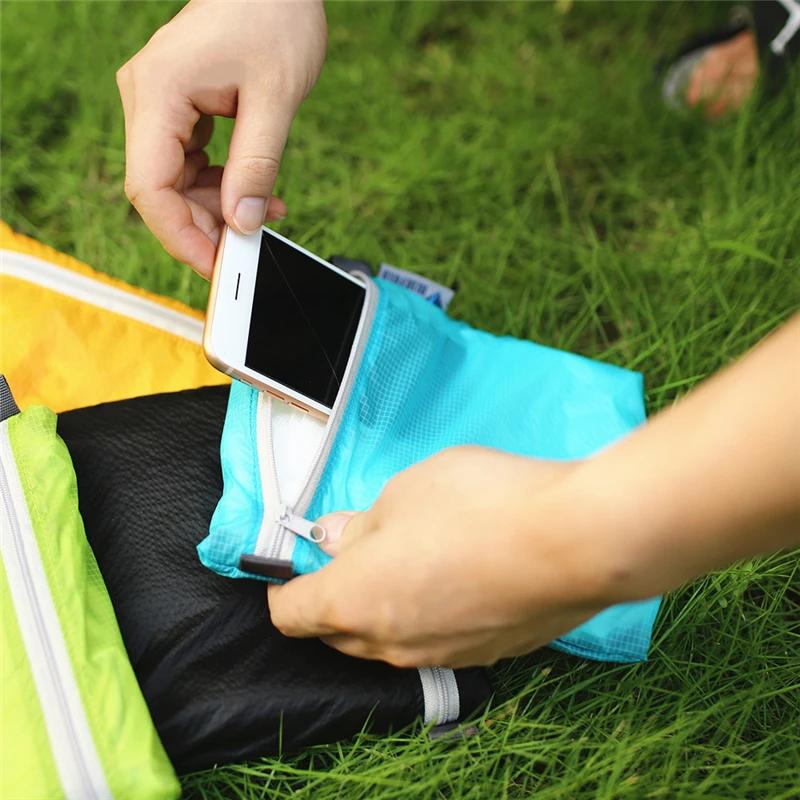 Borsa impermeabile per esterno Borsa da nuoto per escursionismo in campeggio con borsa per riporre cerniera con gancio Custodia tascabile ultraleggera in 4 colori