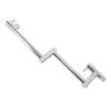 Brushed Pot Filler Faucet Stainless Steel Wall Mount Commercial Kitchen Stove Stretchable Double Joint Swing Arm Single